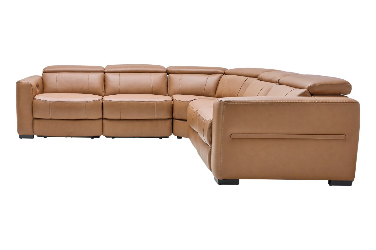 Ford 5-Piece Leather Dual Power Reclining Sectional 8