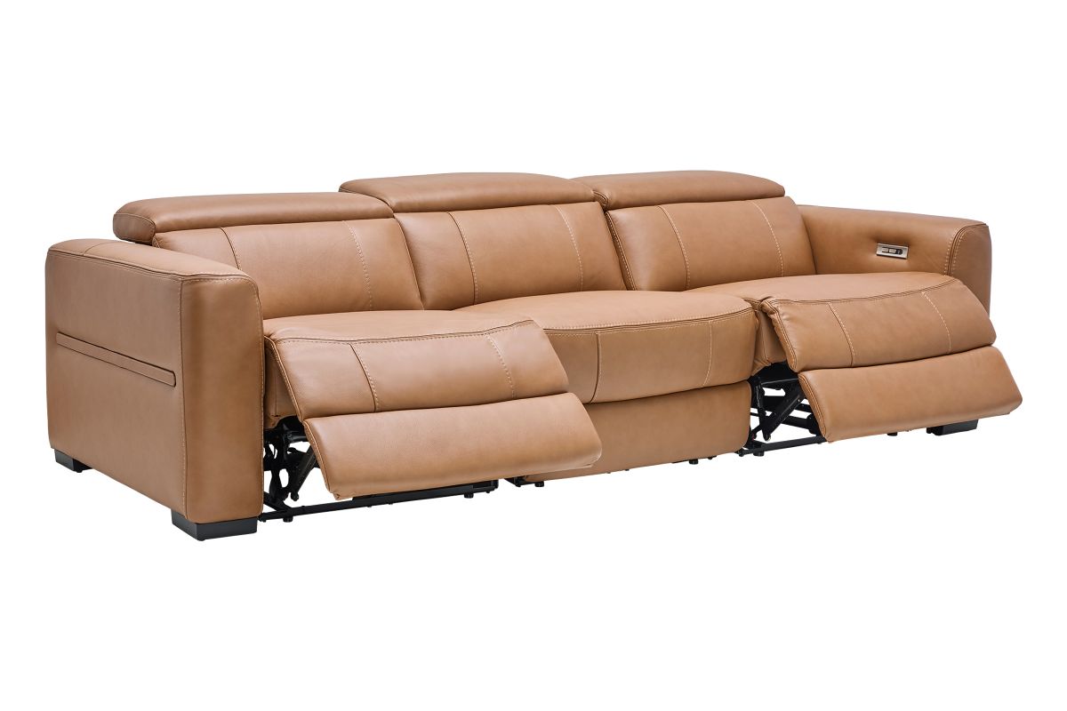 Ford Leather Dual Power Reclining Sofa 6
