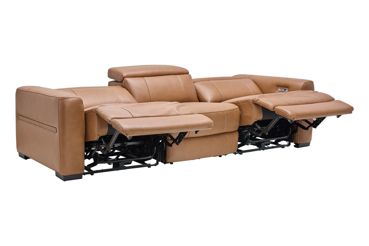 Ford Leather Dual Power Reclining Sofa 8