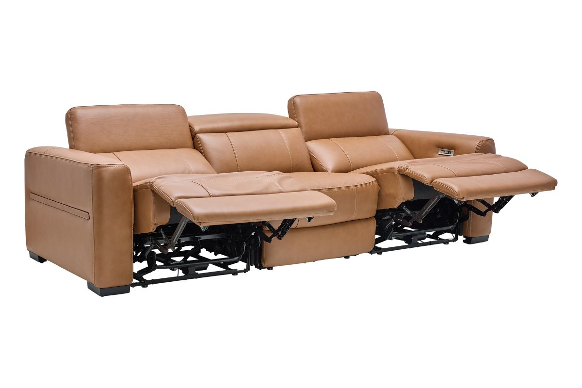 Ford Leather Dual Power Reclining Sofa 7