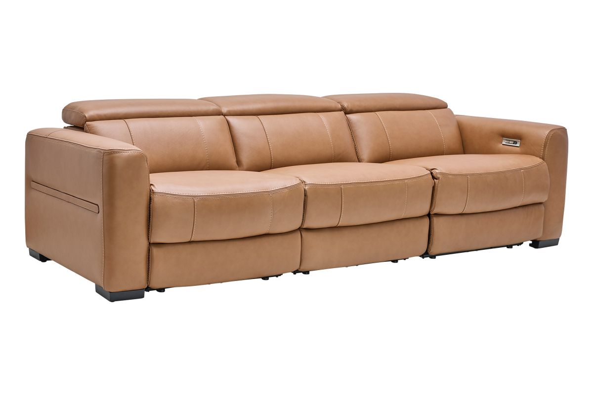 Ford Leather Dual Power Reclining Sofa 4