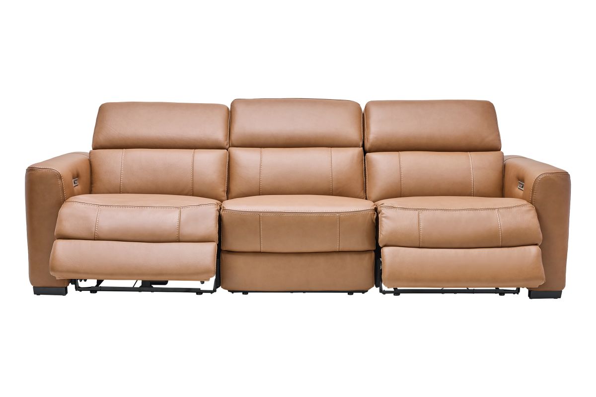 Ford Leather Dual Power Reclining Sofa 3