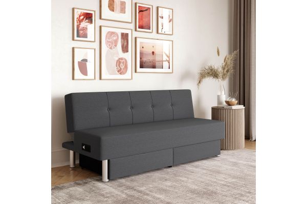 Serta Westchester Convertible Sofa in Charcoal
