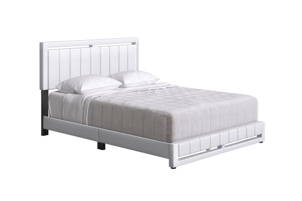 Bethel Full Platform Bed - White