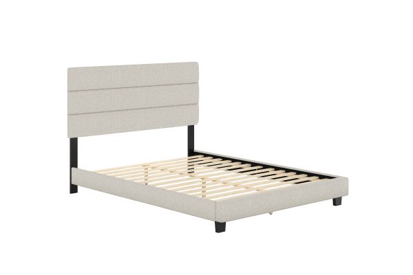 Sardinia Queen Platform Bed - Ivory