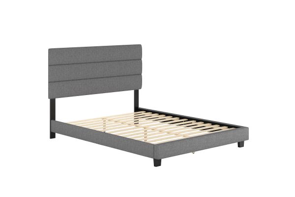 Sardinia Queen Platform Bed - Grey