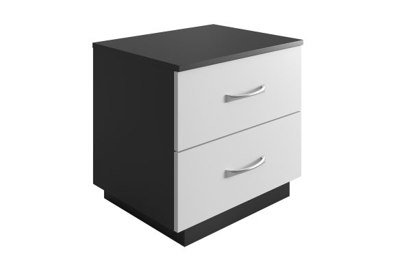 Hollister Nightstand - Black/White