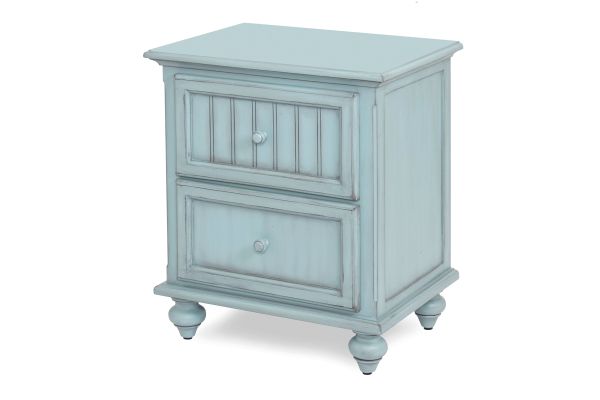 Monaco 2 Drawer Nightstand - Blue