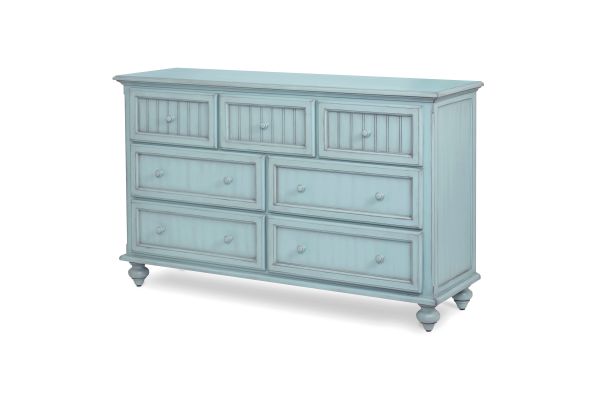 Monaco 7 Drawer Dresser - Blue