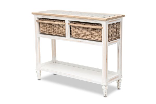 Island Breeze 2-Basket Console Table