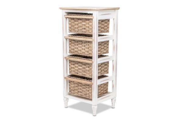 Island Breeze 4-Basket Vertical Storage Cabinet