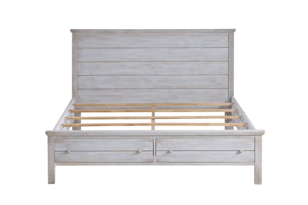 Geneva King Storage Solidwood Bed 