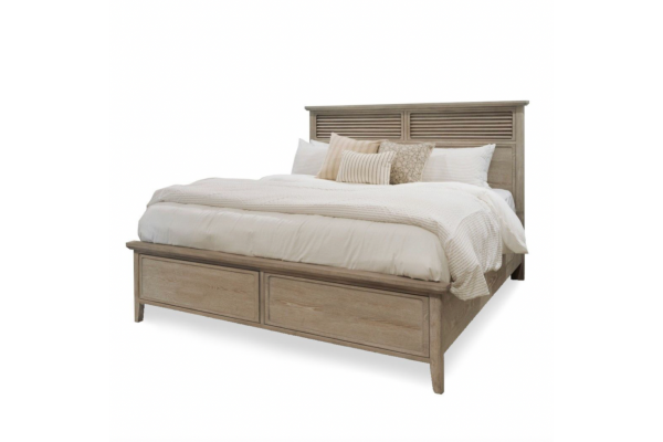 Cape May Queen Bed Solid Wood Coastal Charm 