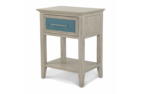 Ocean Isles 1 Drawer Woven Nightstand 