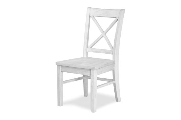 Surfside Solidwood X-back Dining Chair Weathered White Finish (2 Chairs Included)