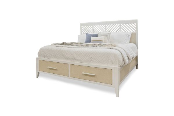 Miramar King Woven Storage Bed Coastal Elegance 