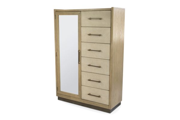 Rio Vista Woven Mirrored Door Chest
