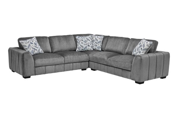 Overnight Grey 3-Piece Sectional