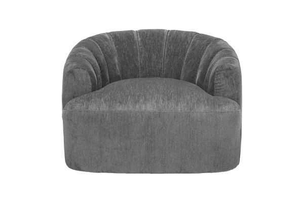 Overnight Grey Swivel Chair
