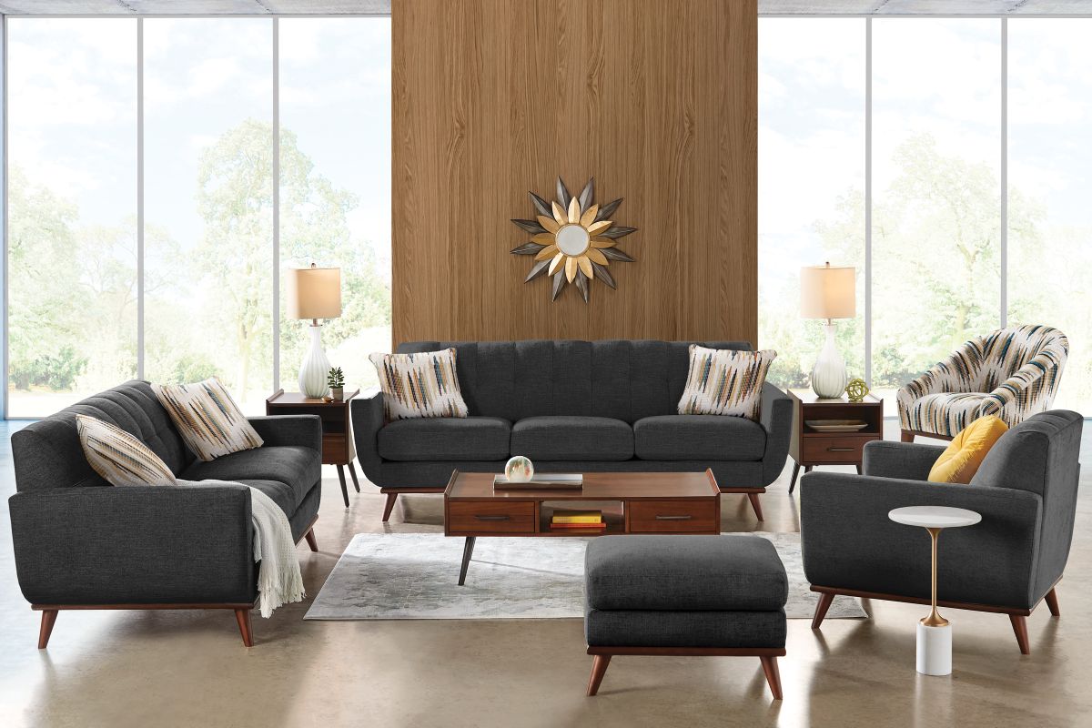 Elliot Graphite Sofa 2