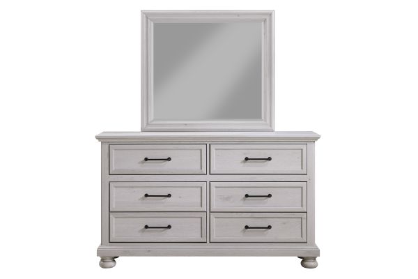 Arthur Light Grey Dresser + Mirror