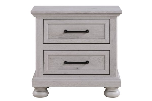 Arthur Light Grey Nightstand 