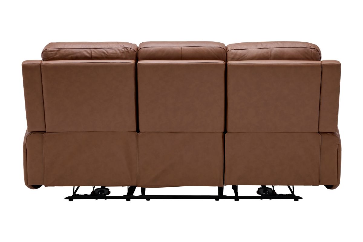 Linton Caramel Triple Power Reclining Sofa  8