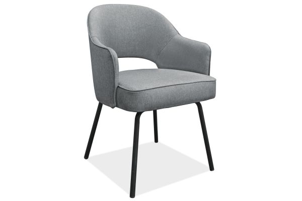 Kinsley Modern Guest Chair with Black Metal Legs