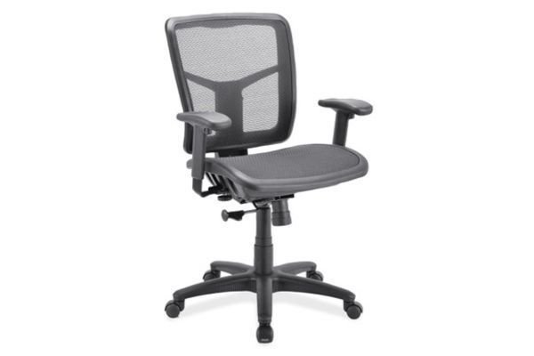 CoolMesh Basic Task Chair with Fabric Seat and Black Frame