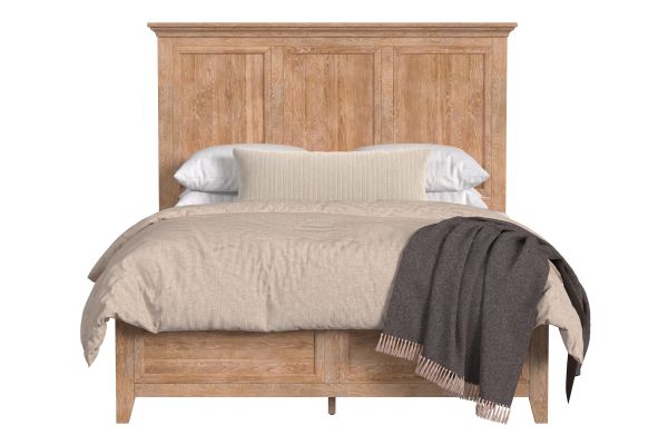 San Mateo Natural Queen Panel Bed 