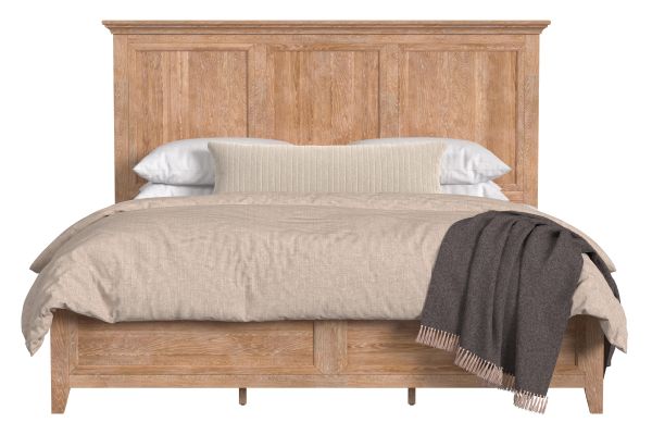 San Mateo Natural King Panel Bed 