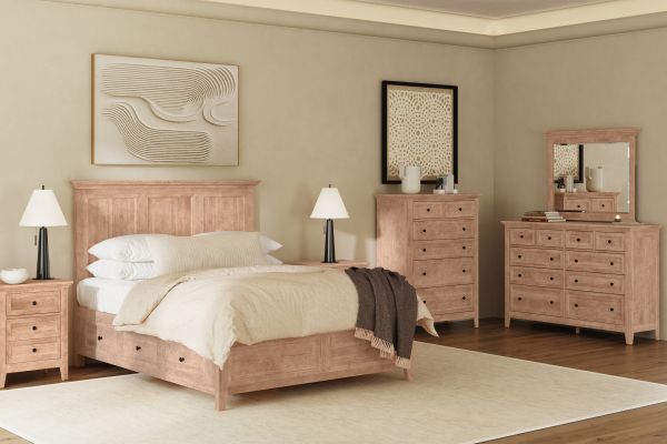 San Mateo 5-Piece Natural Queen Storage Bedroom Set 