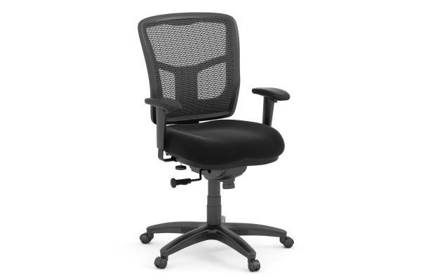 CoolMesh Basic Task Chair with Fabric Seat and Black Frame