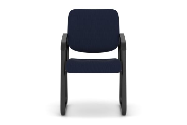 OfficeSource | Value Collection | Sled Base Guest Chair with Black Frame