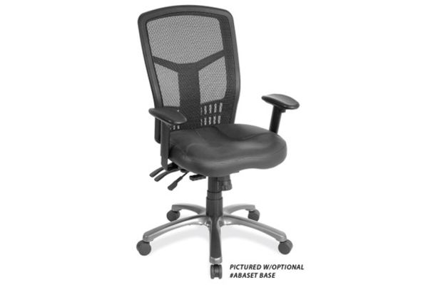 OfficeSource | CoolMesh Collection | Multi-Function High Back with Seat Slider and Black Frame
