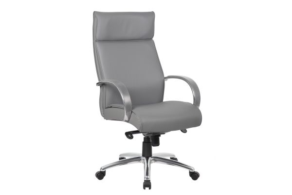 OfficeSource | Prestige | Executive High Back Chair w/Chrome Frame & Base