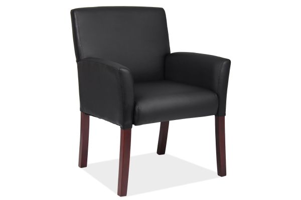 OfficeSource | Bowery | Retro Style Guest Chair with Wood Legs
