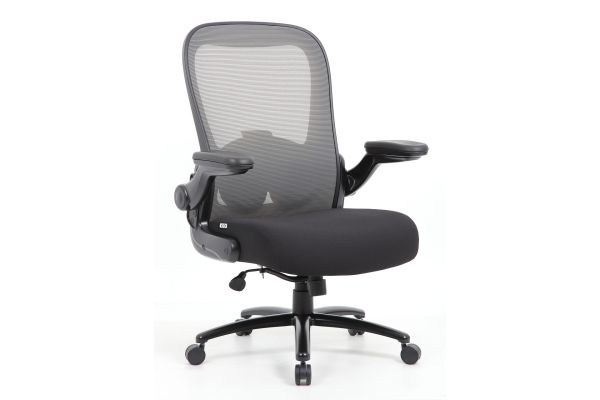 OfficeSource | Ryde | Big & Tall High Back Mesh Task Chair with Flip Arm