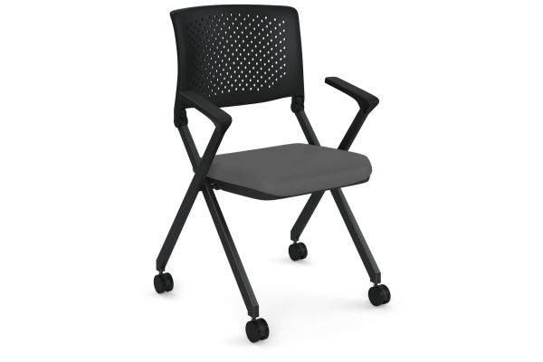 OfficeSource | Julep | Nesting Chair with Arms and Casters