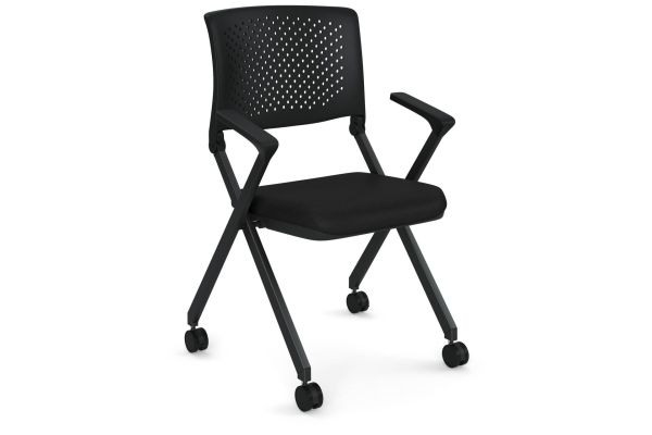 OfficeSource | Julep | Nesting Chair with Arms and Casters