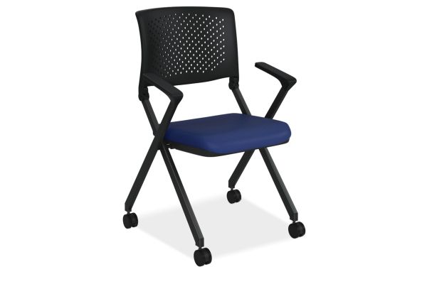 OfficeSource | Julep | Nesting Chair with Arms and Casters