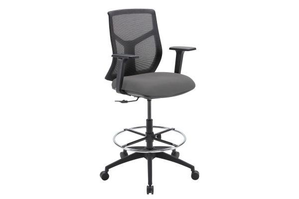 OfficeSource Starlight Mid Back Stool with Black Frame