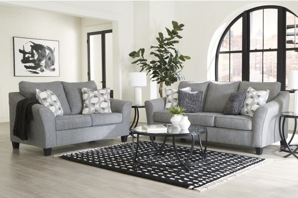 Mathonia Smoke 8-Piece Living Room Set