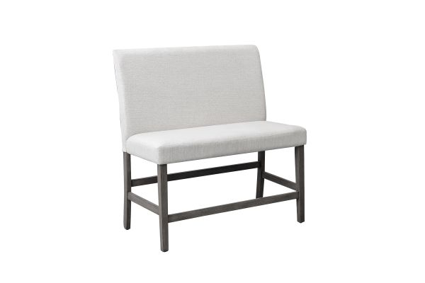 Bolin Upholstered Counter Height Bench With Back