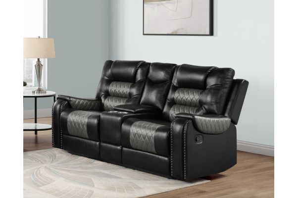 Hart Reclining Loveseat - Black