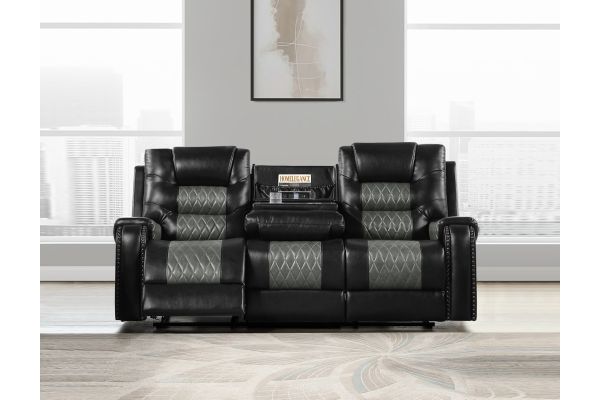 Hart Reclining Sofa - Black