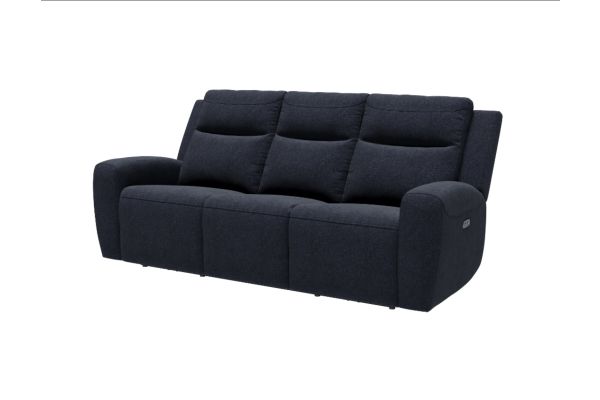 Maddox Sofa with Power Headrest - Metal Gray