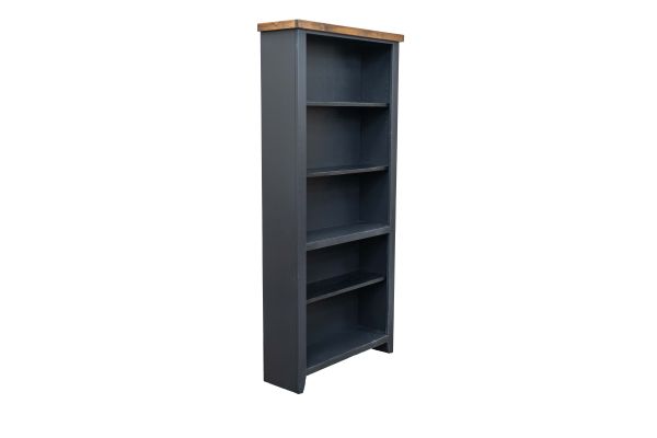 Essex 72 inch 5-shelf Bookcase - Black and Whiskey