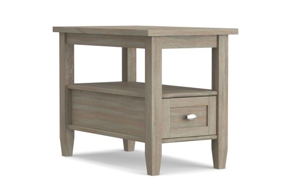 Warm Shaker Narrow Side Table