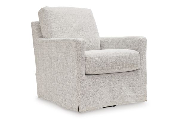 Nenana Next-Gen Nuvella Swivel Glider Accent Chair - Stone
